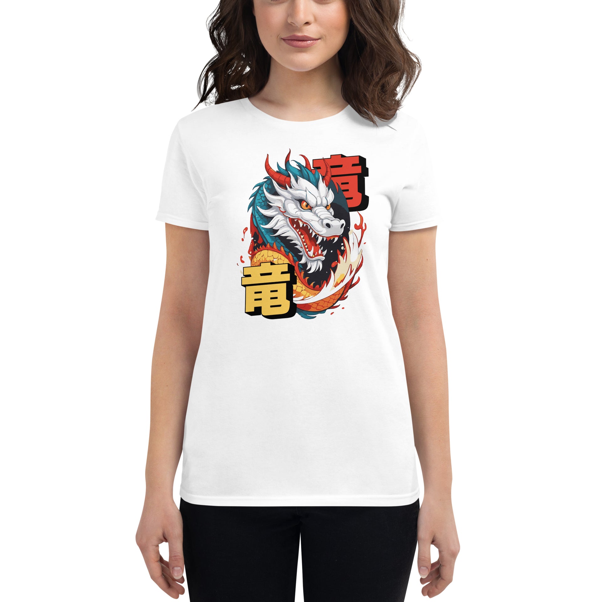 Colorful Chinese Dragon Women's T-Shirt