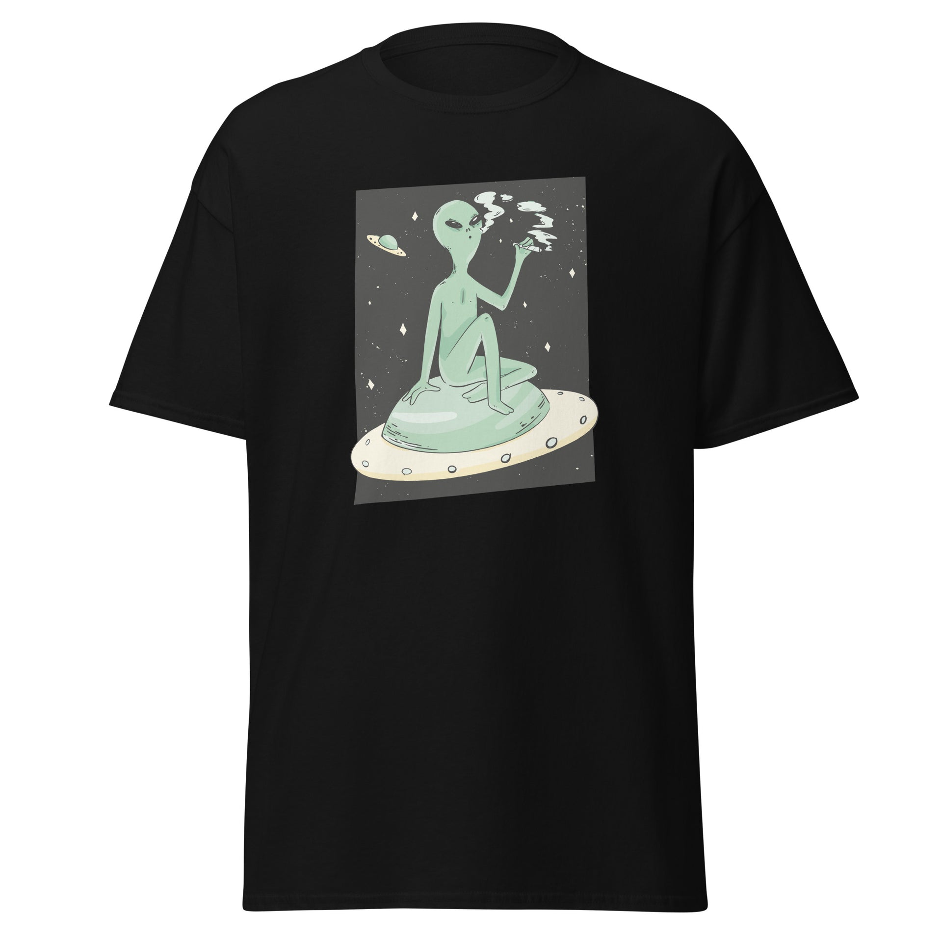 Smoking Alien Men's T-Shirt