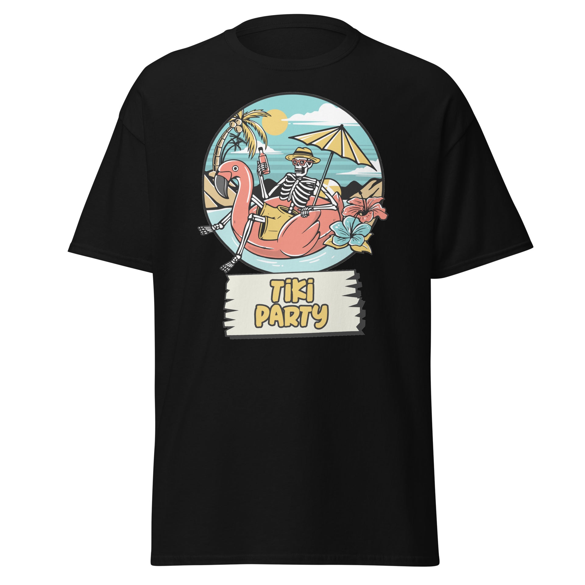 Skeleton Tiki Party Men's T-Shirt