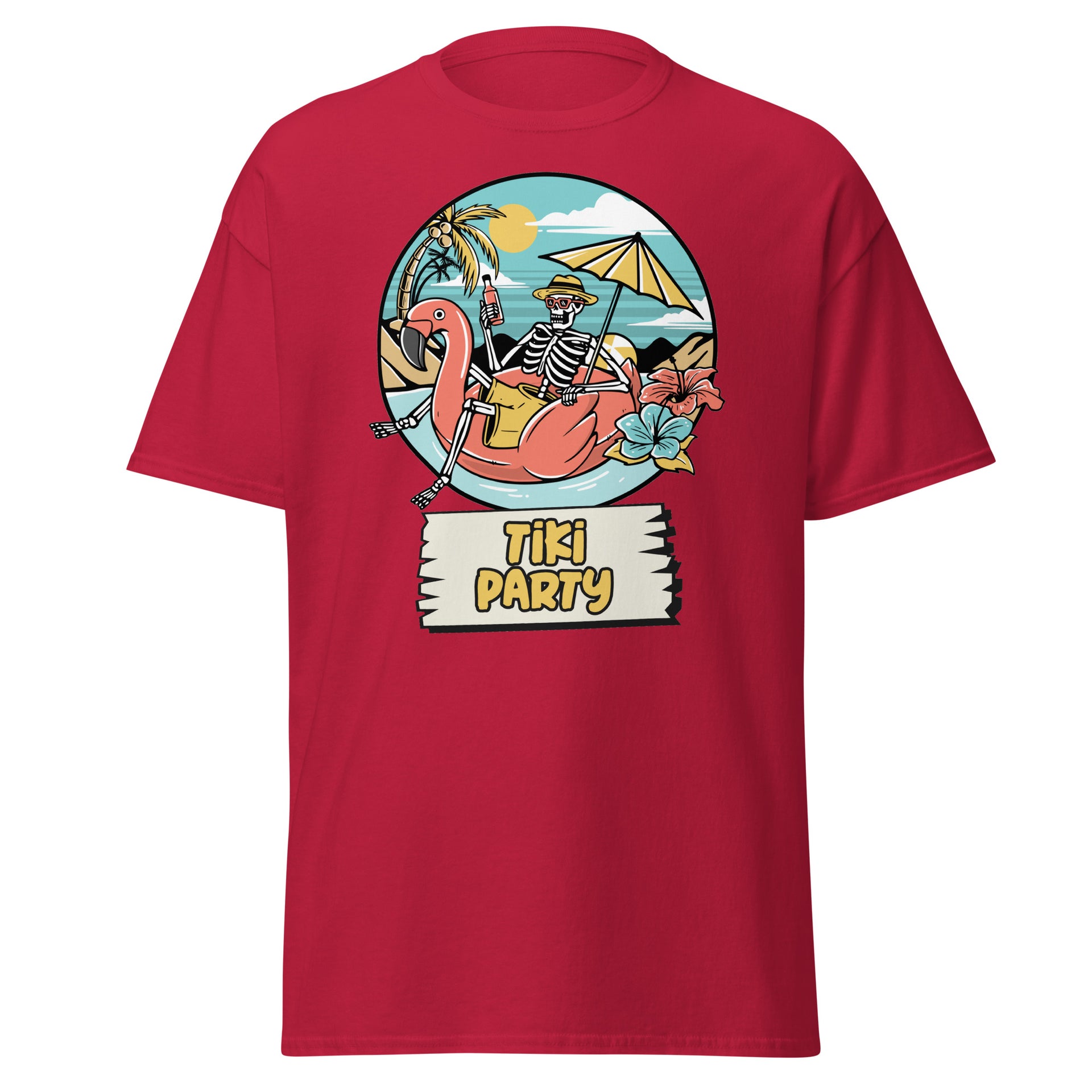Skeleton Tiki Party Men's T-Shirt