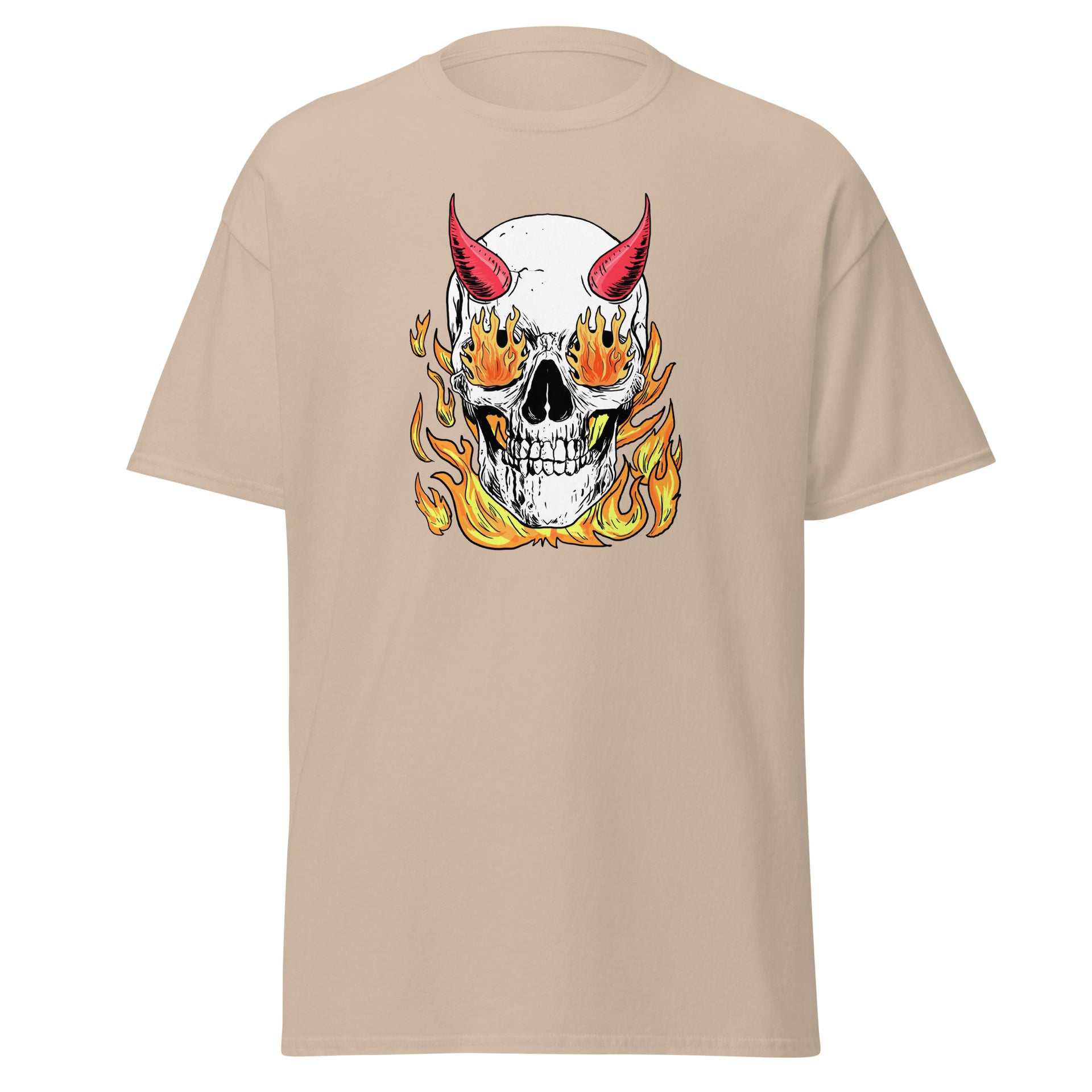 Flaming Skeleton Men's T-Shirt