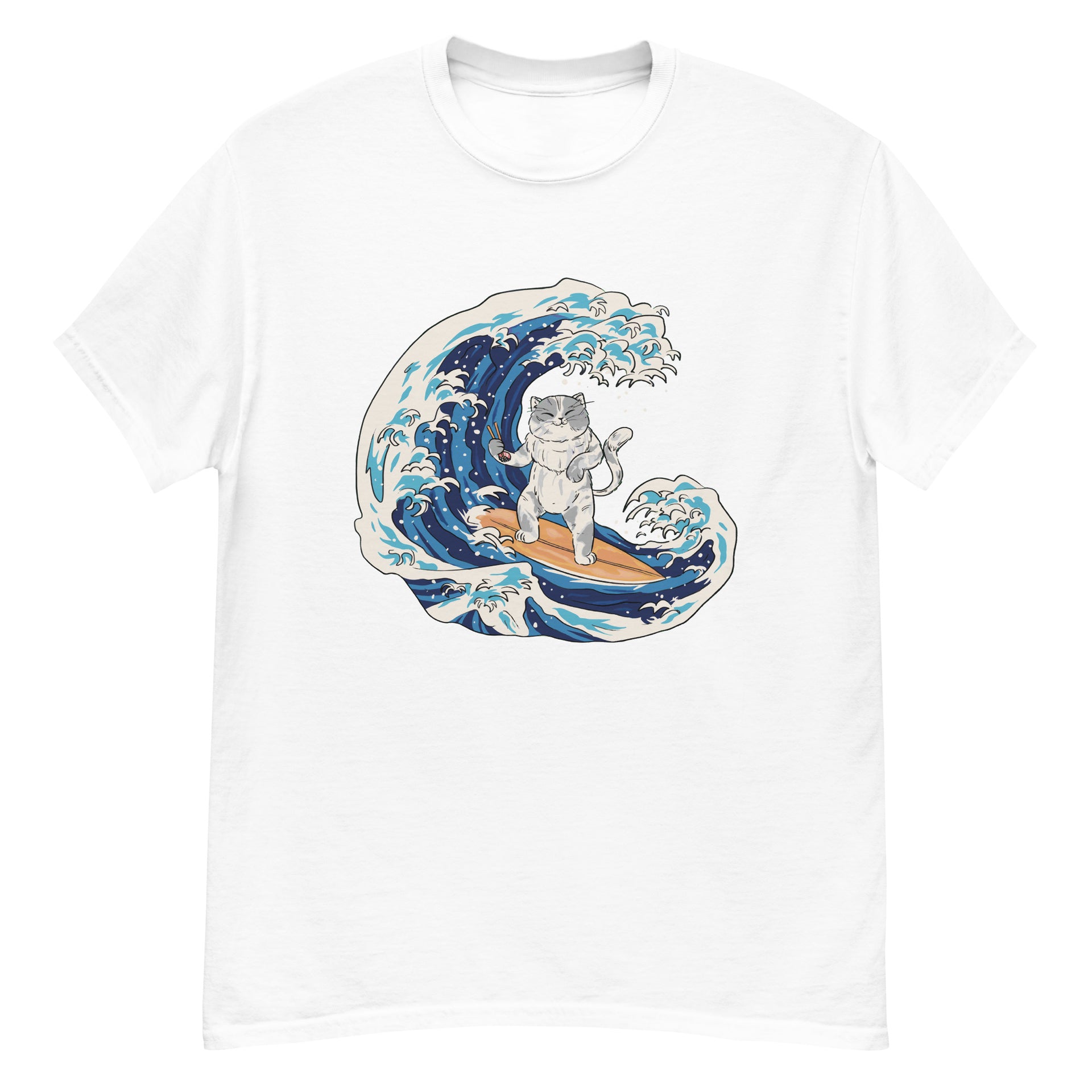 Surfing Cat Men's T-Shirt