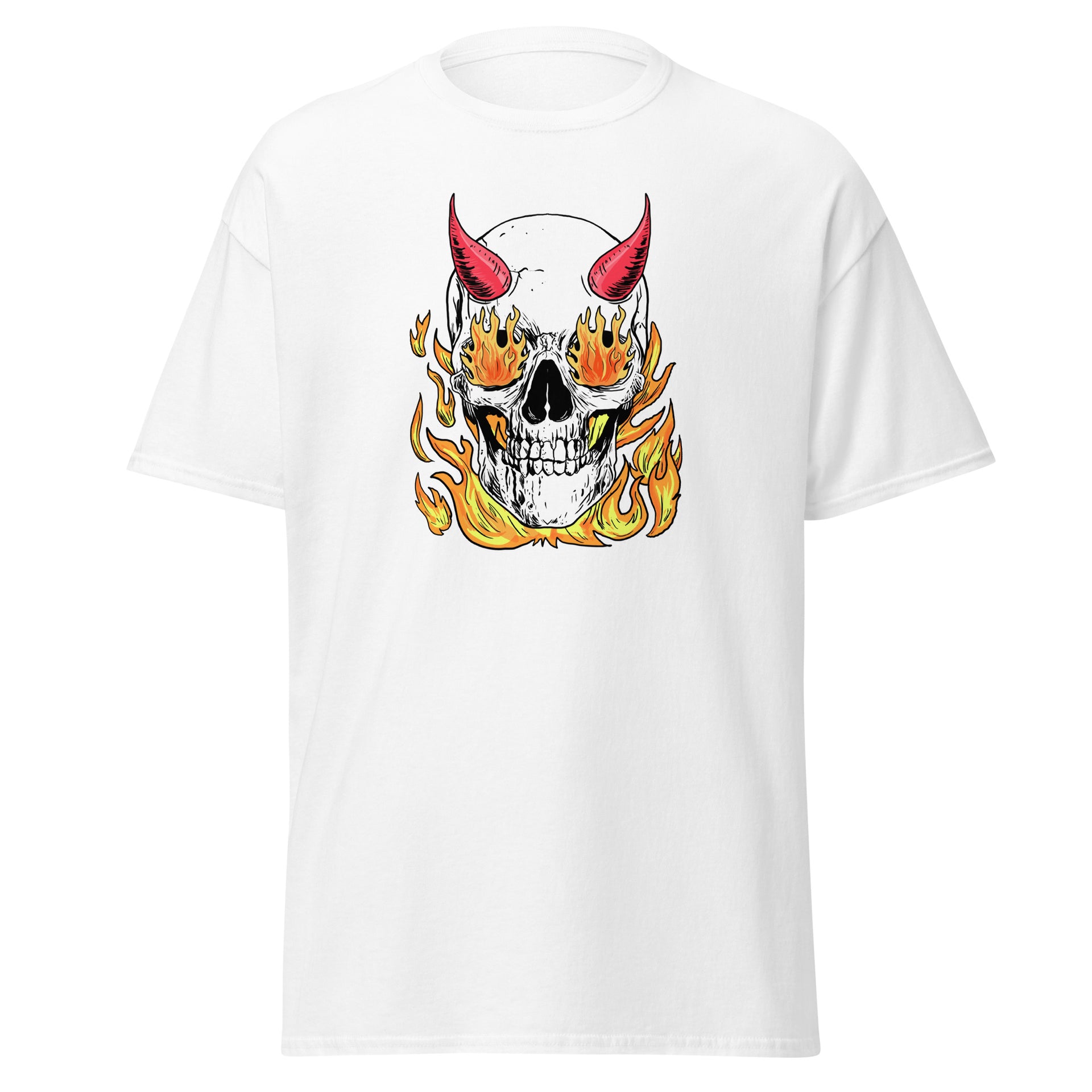 Flaming Skeleton Men's T-Shirt